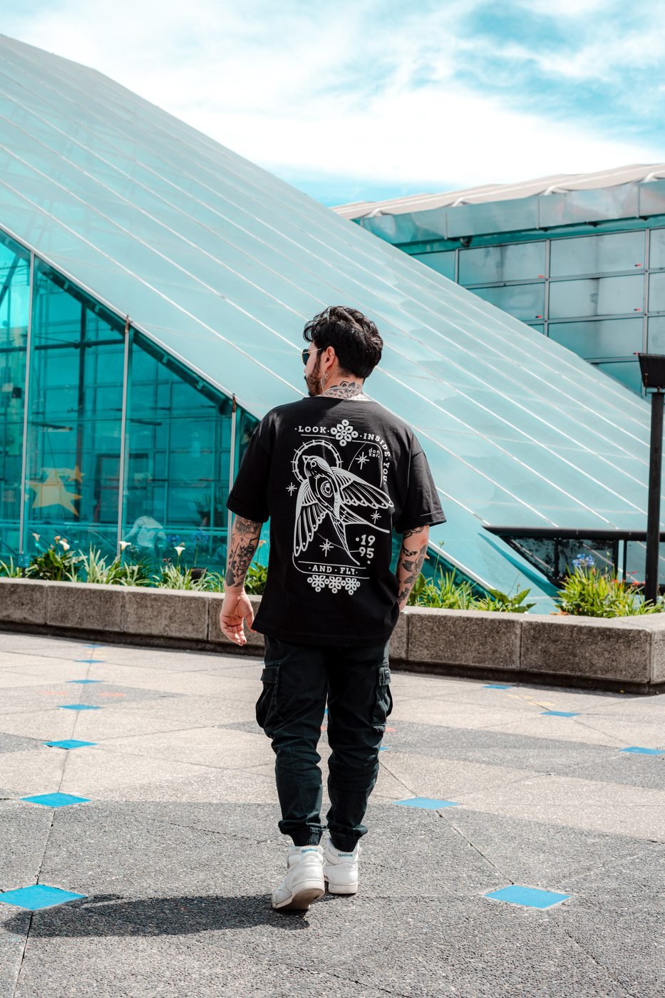 Camiseta donker. — golondrina Look Inside You, vista de espalda